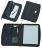 A4 Leather Zippered Compendium