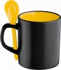 Black ceramic mug - 300 ml