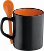 Black ceramic mug - 300 ml