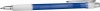 Blue Frosted Ballpoint Pen with Rubber Grip