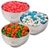 Corporate Colour Jelly Beans In Stainless Steel Bowl
