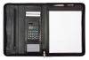 Foolscap PU compendium with calculator