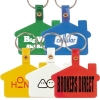 House Shape Soft Pvc Keytag