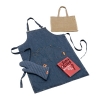 Jamie Oliver Cookbook with Denim Apron, Kitchen Glove & Jute Bag