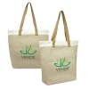 Natural Laminated Juco Tote Bag