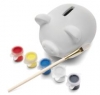 Plaster Piggy Bank With Paint Set
