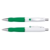 Retractable White Barrel Pen