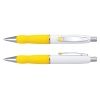 Retractable White Barrel Pen