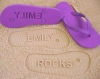 Sand Imprint Flip Flops