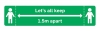 Social Distancing Signage Sticker 200 x 42cm