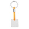 Square Metal Keyring