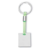 Square Metal Keyring