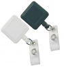 Square Retractable Badge Holder - Black