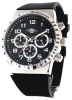Stainless Steel Mens Chronograph Black Dial