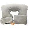 Travel Comfort Set with Inflatable Neck Pillow