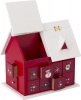 Wooden House Advent Calendar with Drawers