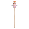 Wooden Pencil With Puppet Head